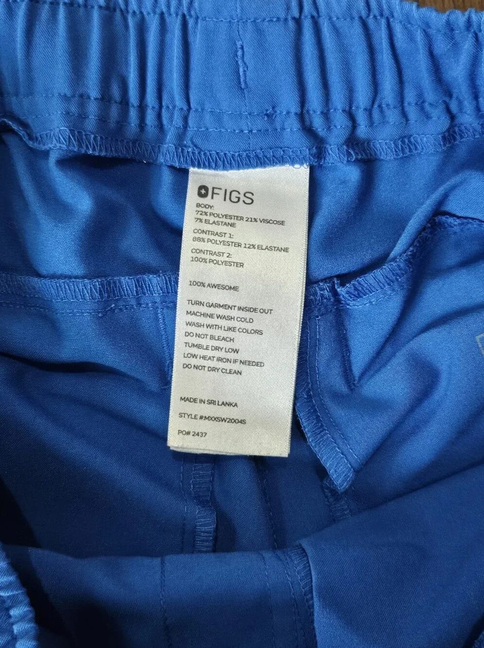 FIGS Royal Blue Scrub Pants